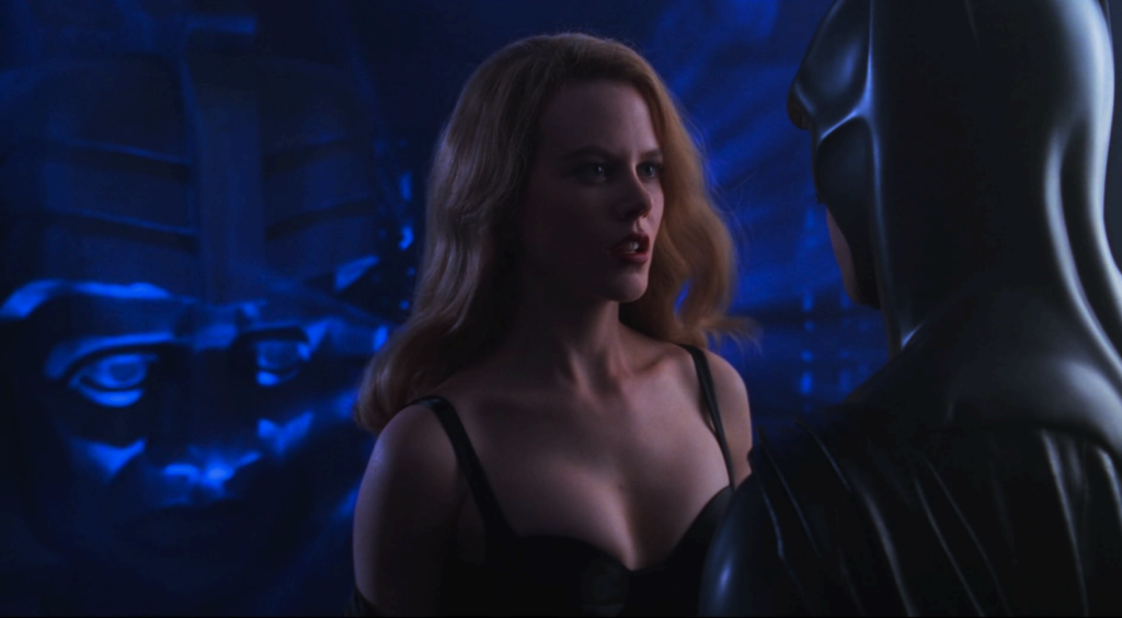 Chase Meridian e Batman in Batman Forever (1995).