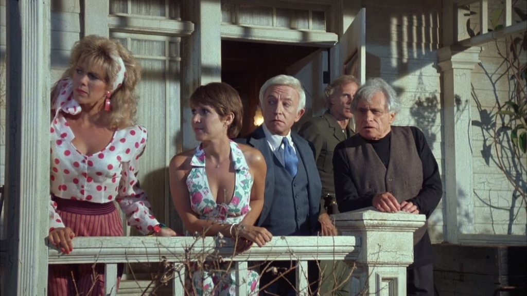 Scena del film L’erba del vicino (1989) – Bonnie Rumsfield, Carol Peterson e la famiglia Klopek.